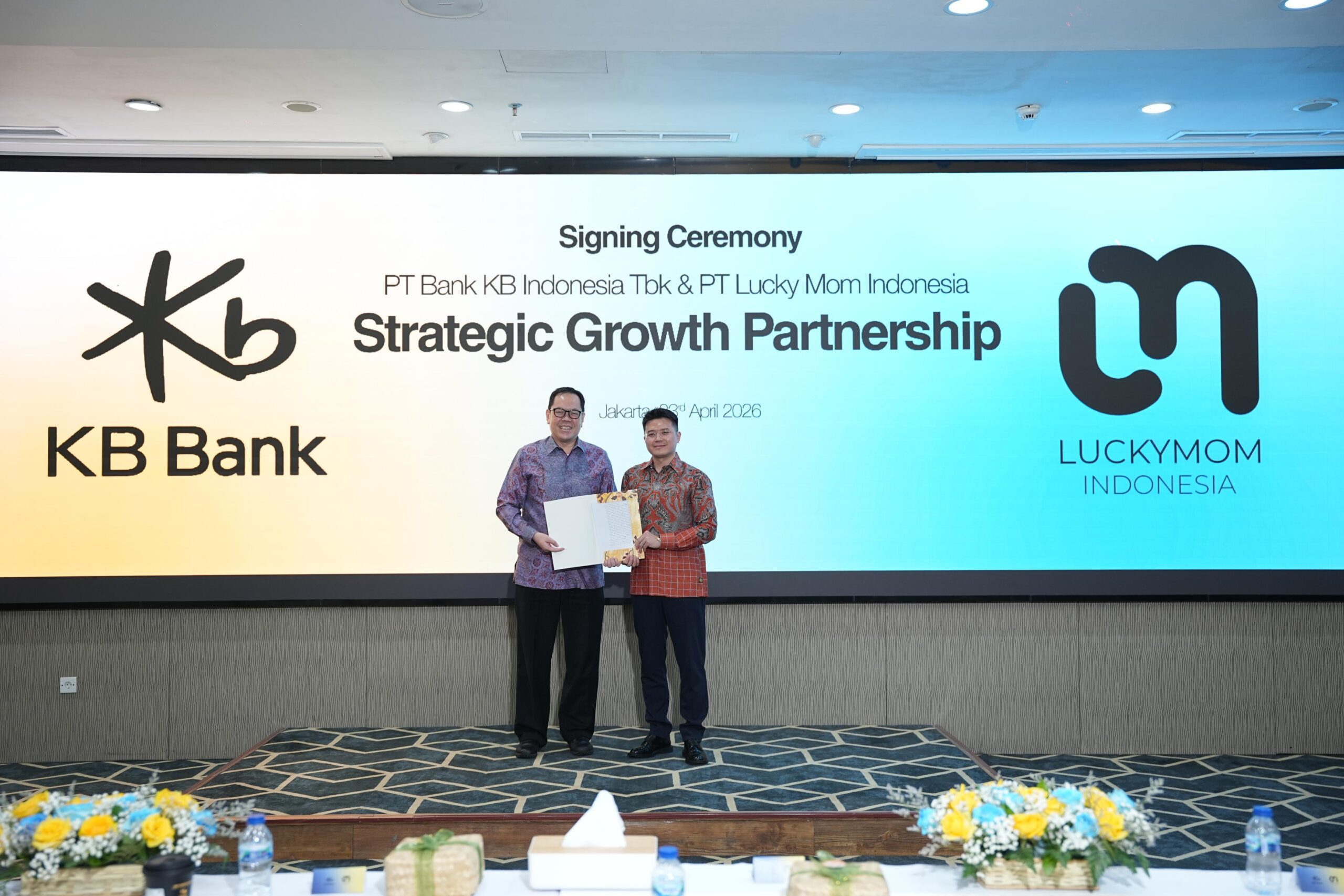 KB Bank dan PT Lucky Mom Indonesia Perluas Kemitraan Strategis